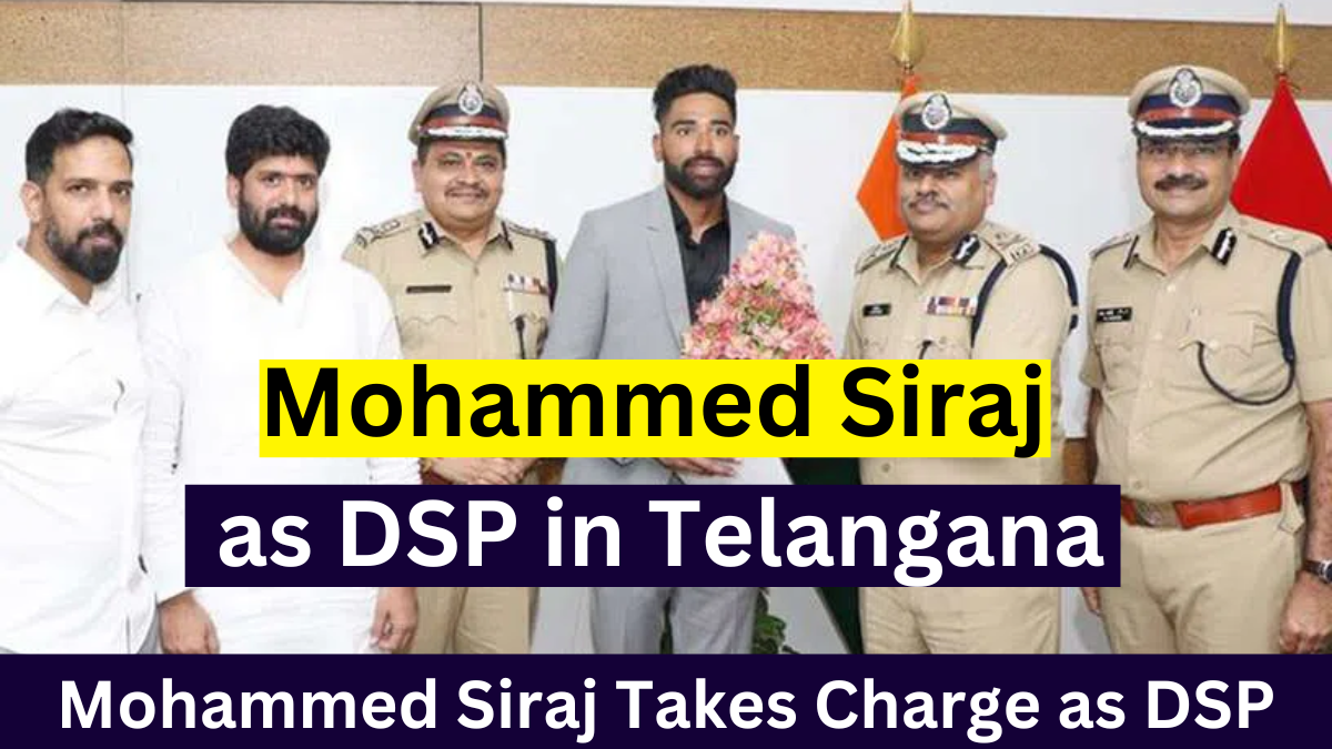 Mohammed Siraj Takes Charge as DSP in Telangana: From Cricket Field to Police Service