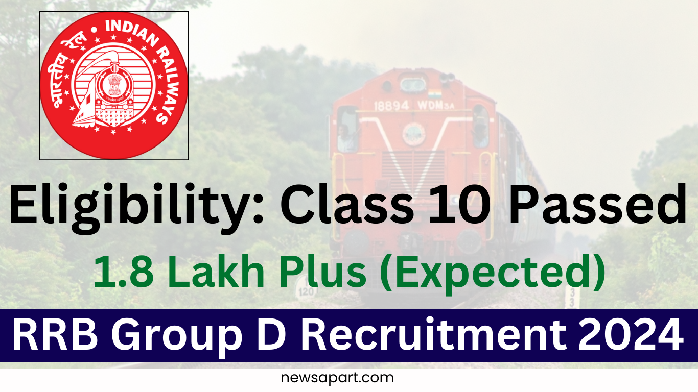 RRB Group D Recruitment 2024 Notification: 1.8 Lakh Vacancies, Check Eligibility and Apply Online